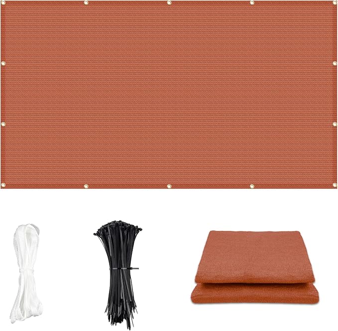Cool Area Sun Shade Cloth with Grommets 6×16 FT Shade Panel Shade Tarp Screen by CoolArea
