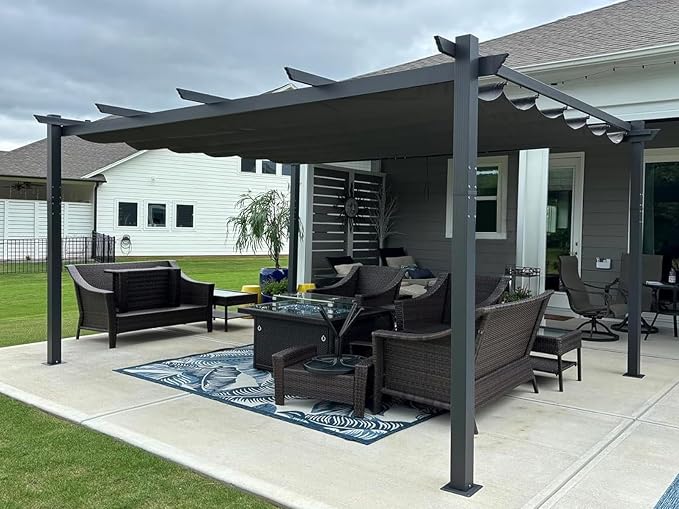 PURPLE LEAF 12' X 16' Outdoor Pergola - Image 2