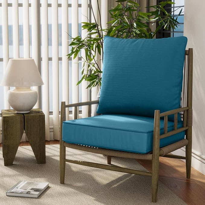 24" x 24" x 6" Outdoor Deep Seat Cushions Set - Image 7