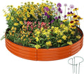 Galvanized Metal Planter Round Raised Garden Bed Kit by ZFHgarden