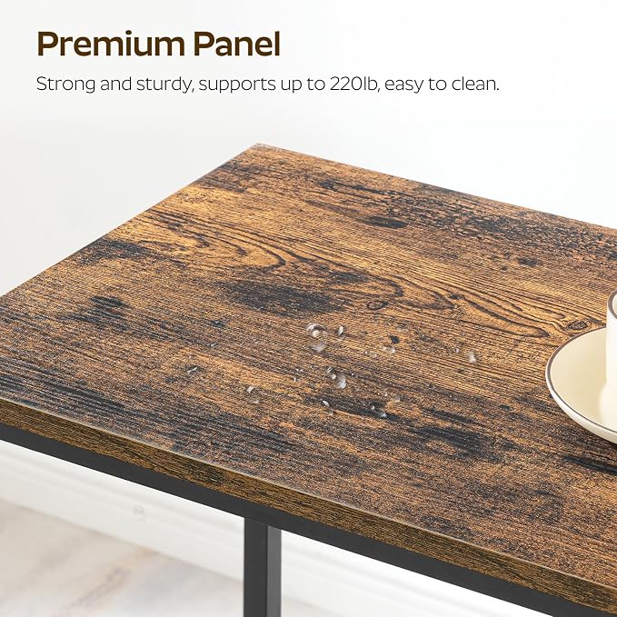 55" Long Bar Table, Counter Bar Height Table, High Top Table, Rectangular - Image 7