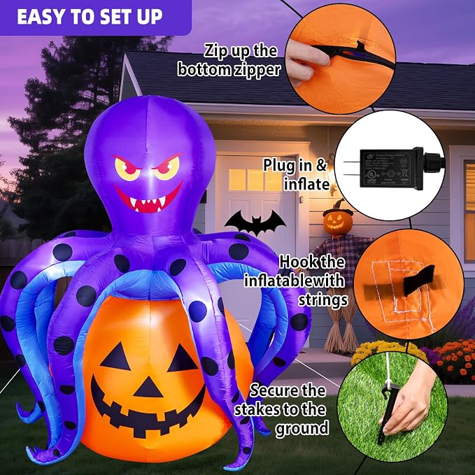 Garma 6.2 FT Halloween Inflatables Decorations Outdoor - Image 6