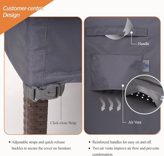 WJ-X3 Waterproof Patio Sofa Cover - Image 6