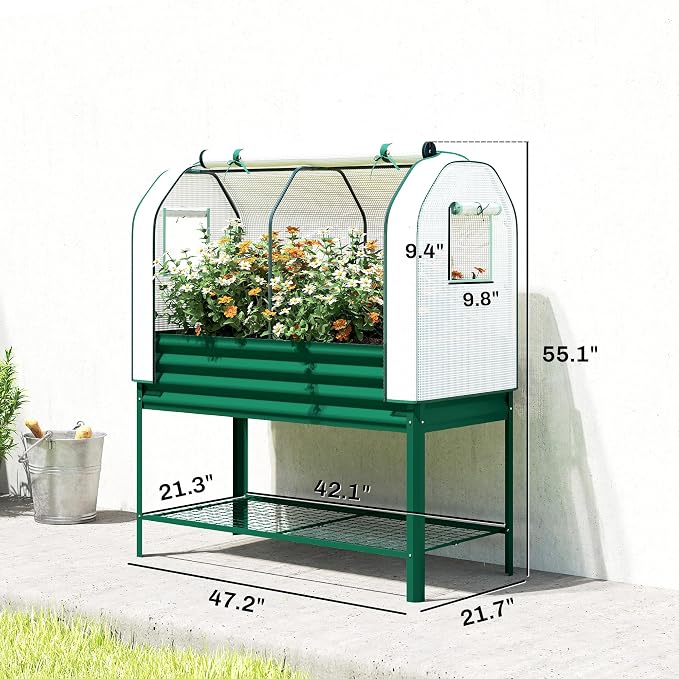 Outsunny Galvanised Raised Garden Bed - Image 7