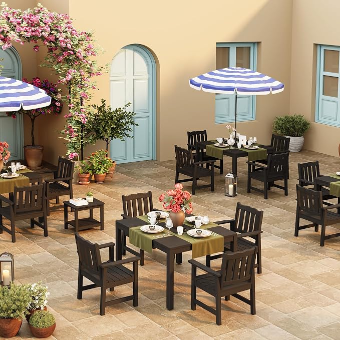 Stoog All-Weather Patio Chairs Set of 2, Outdoor Dining Chairs - Image 2