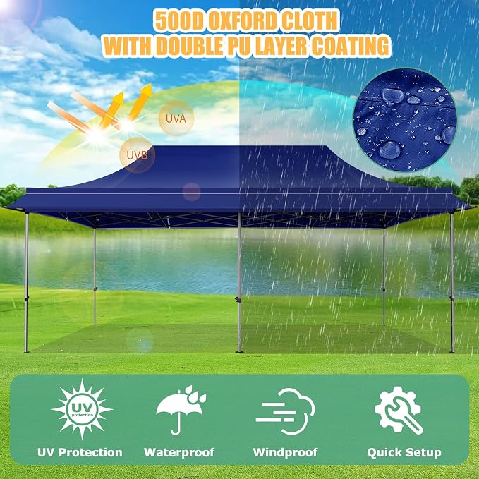 COBIZI 10x20 Pop Up Canopy Tent - Image 9