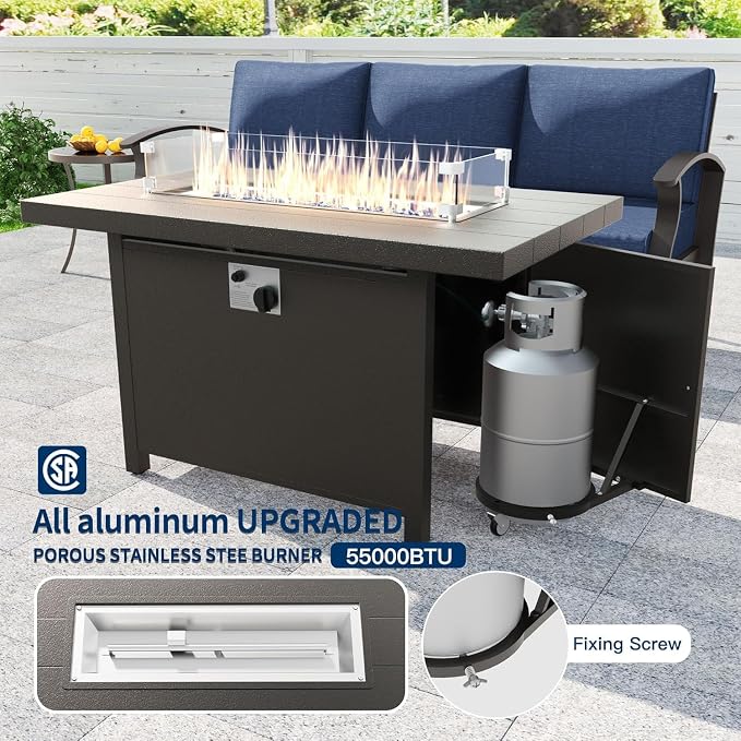 Kullavik Aluminum Patio Furniture Set - Image 7