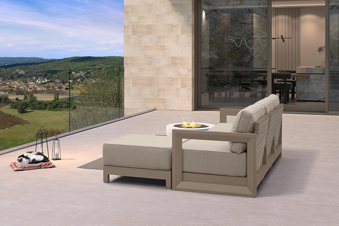 PURPLE LEAF Patio Furniture Set L-shaped Outdoor Couch - Image 2