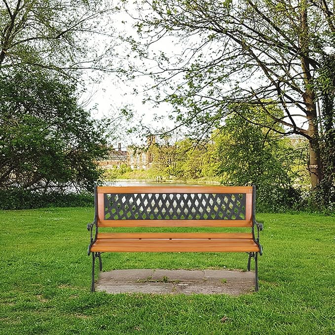 Patio Bench, Outdoor Garden Bench Park Bench, Patio Bench Chair - Image 2