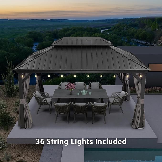 PURPLE LEAF 10' X 14' Gazebo - Image 2