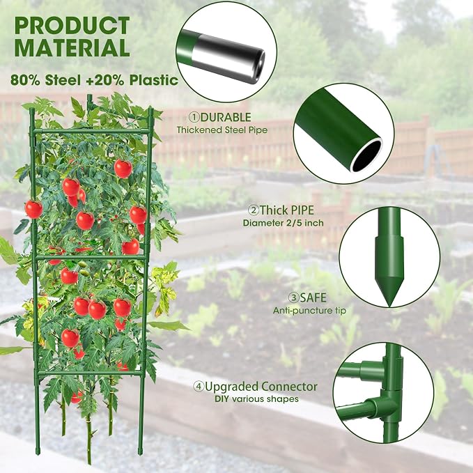 6 Pack Tomato Cage, Tomato Cage - Image 2