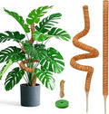 2 Pack 60 Inch Moss Pole Monstera Plant Support, Coir Moss Poles by Unknown