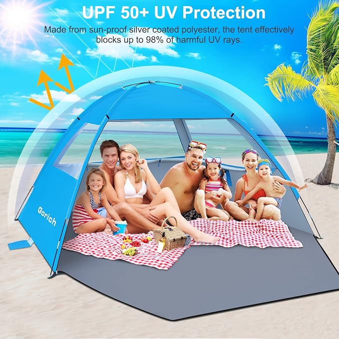 Gorich Beach Tent Sun Shelter for 3/4-5/6-7/8-10 Person - Image 3
