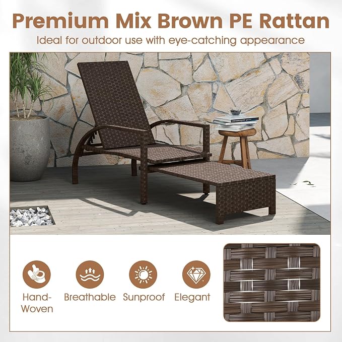 Tangkula Lounge Chair Outdoor - Image 7