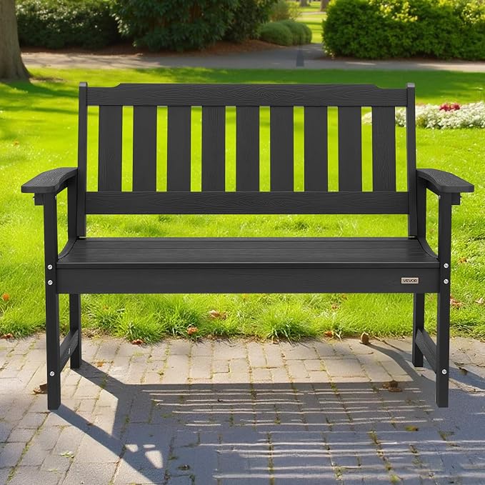 VEVOR Outdoor Bench, 50.5 inch, 800 lbs Weight Capacity - Image 2