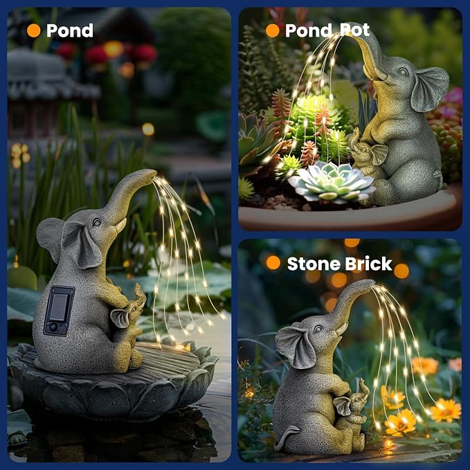 Solar Garden Outdoor Statue - Image 5