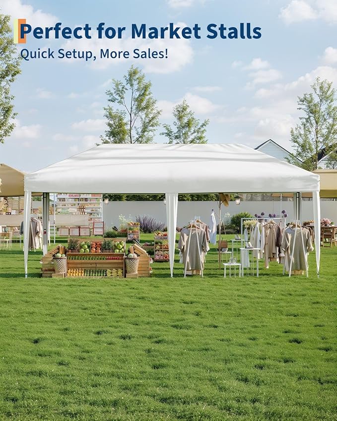 Garvee 10x10 Pop Up Canopy Tent, Heavy Duty Commercial Instant Shelter - Image 3
