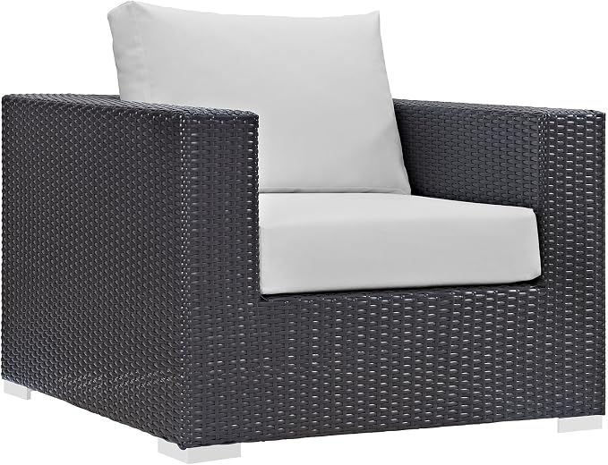 Modway Convene Wicker Rattan Outdoor Patio Arm Chair - Image 4