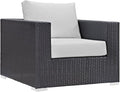 Modway Convene Wicker Rattan Outdoor Patio Arm Chair by Modway