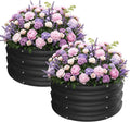 ZXZYHFTY Round Galvanized Raised Garden Bed kit, Round Large Metal Raised by ZXZYHFTY