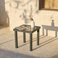 Tribesigns Patio Side Table, Outdoor Square End Table by Tribesigns