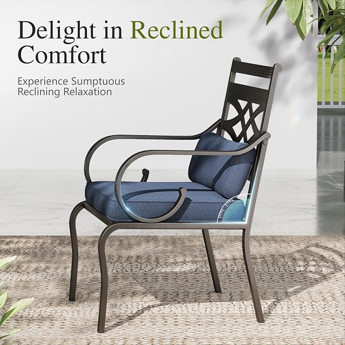 Sophia and William Outdoor Patio Dining Set - Image 5