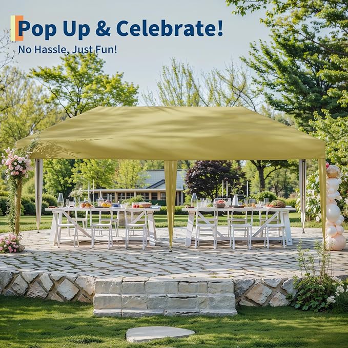 Garvee 10x10 Pop Up Canopy Tent, Heavy Duty Commercial Instant Shelter - Image 5