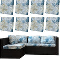 8Pcs Outdoor Cushion Covers, Patio Cushion Covers, Stretch Elastic Slipcovers by dreahoteztil
