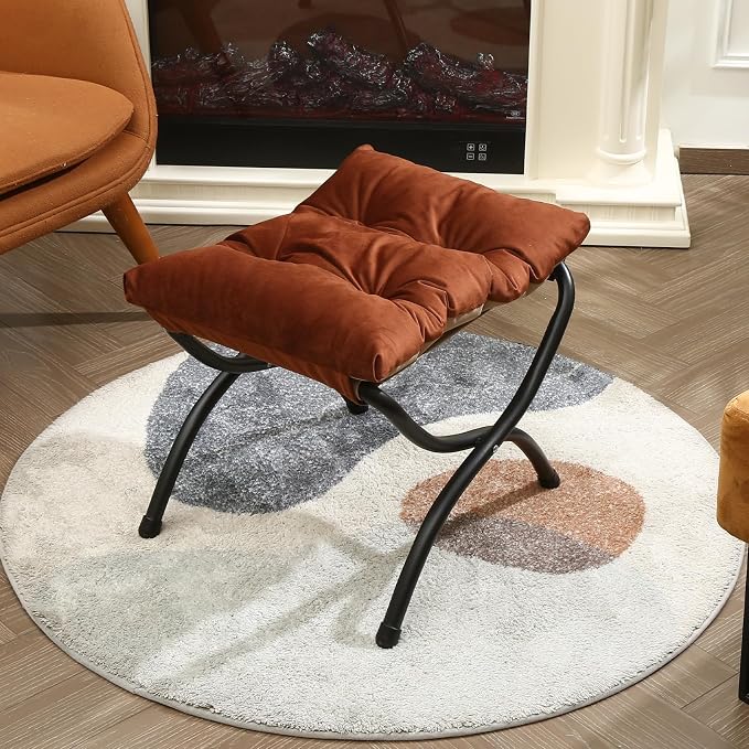 15" Foldable Foot Stool Ottoman - Image 6