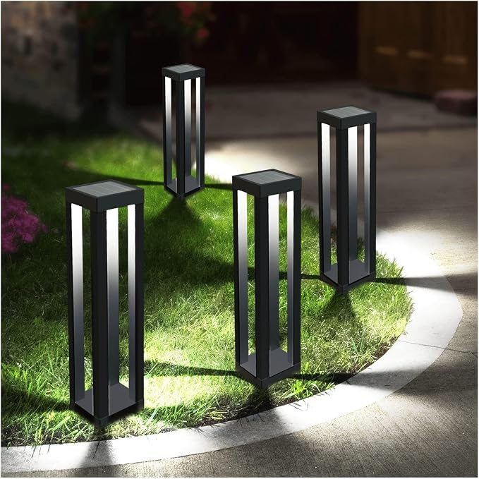 Solar Powered Outdoor Floor Lamp, Stainless Steel Solar Street Lights, Solar - Image 8