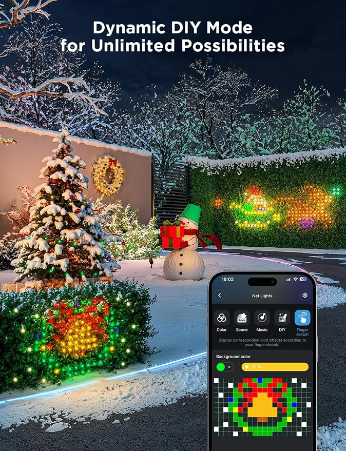 Govee Outdoor Net Lights, 2.8*9.4ft - Image 2