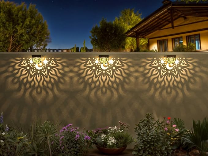 Solar Fence Lights 6 Pack Solar Deck Lights Waterproof LED Step Wall Outdoor - Image 8
