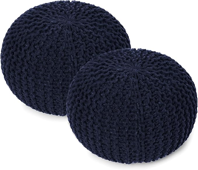 REDEARTH · Round Pouf Foot Stool Bean Bag Ottoman by REDEARTH