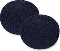 REDEARTH · Round Pouf Foot Stool Bean Bag Ottoman by REDEARTH