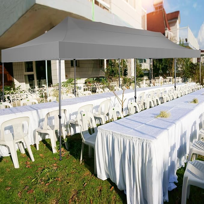 COBIZI 10x30 Pop up Canopy Tent 10x30 Canopy No Sidewall Waterproof Heavy Duty - Image 9