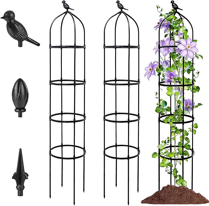 2-Pack 6FT Garden Obelisk Trellis by TCBWFY