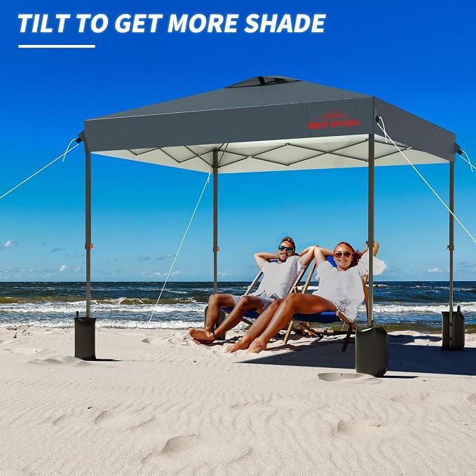 10x10 Pop Up Canopy with Sidewalls, Easy Up Canopy Tent, Heavy Duty Tents - Image 9