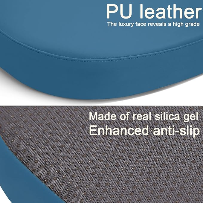 BUYUE Enhanced Anti-Slip Magnetic Bar Stool Cushion 1 Piece, Luxury PU Leather - Image 6