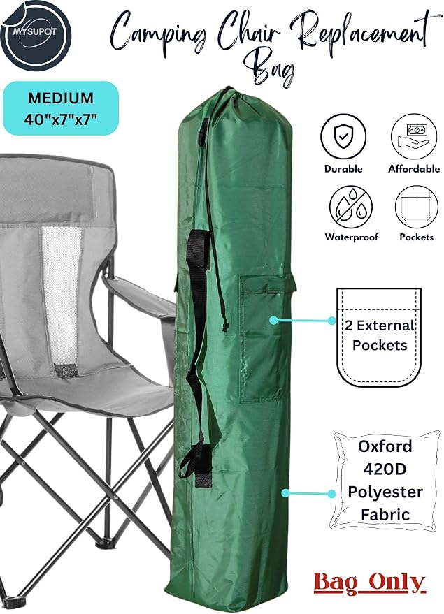 40"x7"x7" Replacement Bag for Folding Camping Chair, Camp Chairs, Yoga Mat - Image 2