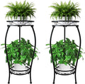 CASIMR 2Pack Plant Stand Indoor Outdoor, 2 Tier 26.6" Tall Metal Potted Holder by CASIMR