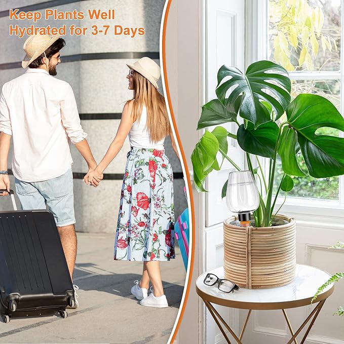 4 Pcs Plant Watering Globes Self Watering Planter Insert Plants Top Fill Water - Image 4
