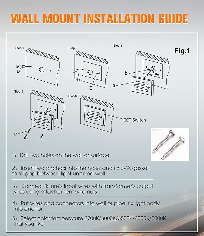 CLOUDY BAY 5CCT 12V 4W Low Voltage LED Step Light - Image 4