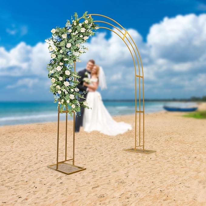Wedding Arch Backdrop Stand, 8.53ft Heavy Duty Metal Wedding Backdrop Stand - Image 2