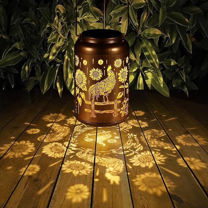 Solar Lanterns Outdoor Waterproof Hummingbird Garden Decor Gifts - Image 3
