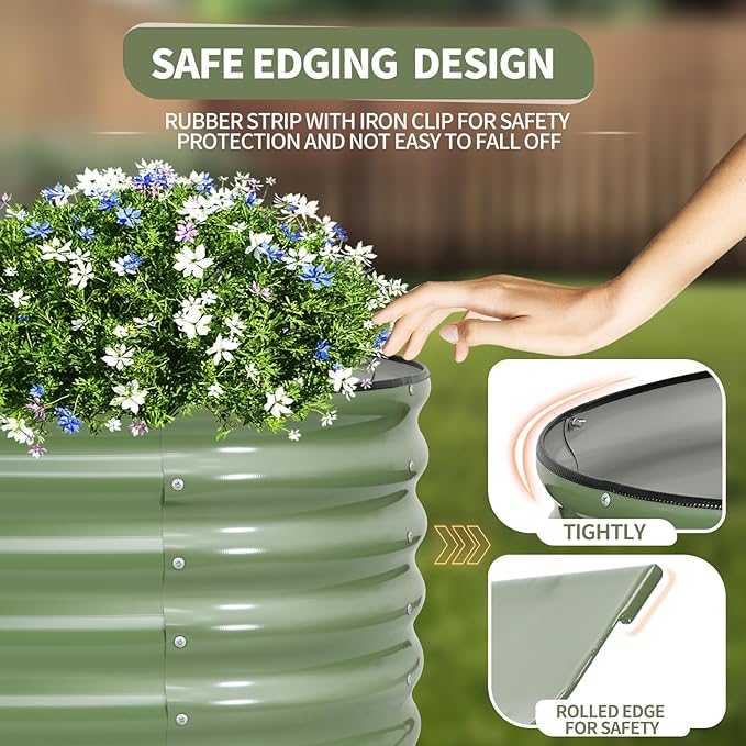 Galvanized Raised Garden Bed Outdoor- 2 Pcs Raised Beds - Image 2