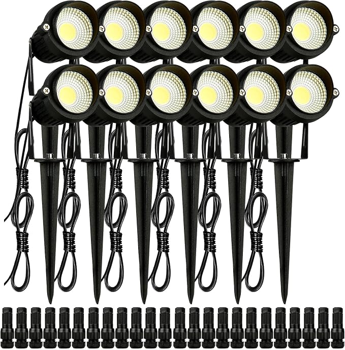 VEVOR Landscape Lighting, 6W Low Voltage LED Landscape Lights, IP66 Waterproof by VEVOR