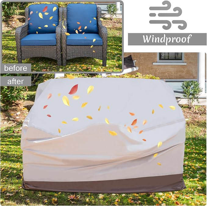 ovios Patio Furniture Covers, Outdoor Waterproof Cover - Image 6