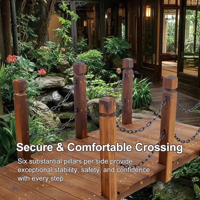 5 Ft Decorative Outdoor Bridge - Image 5