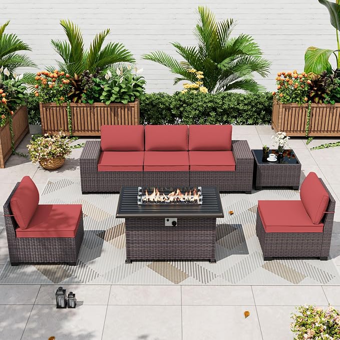 ALAULM 7 Pieces Patio Furniture Set by ALAULM