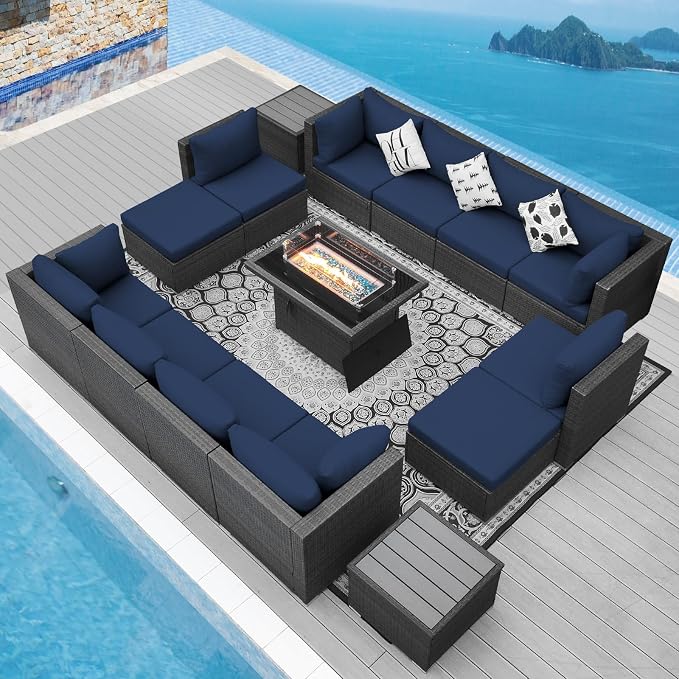 NICESOUL 15 Piece Outdoor Sectional by NICESOUL